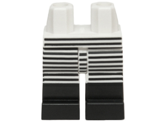 Hips and Legs with Black Narrow Stripes and Black Boots on Front and Sides Pattern
