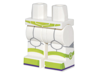 Hips and Legs with Lime Boots and Belt and Lime and Gray Details Pattern (Buzz Lightyear)