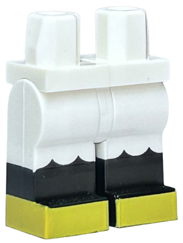 Hips and Legs with Ruffles, Black Lower Legs and Yellow Feet Pattern (Minnie)