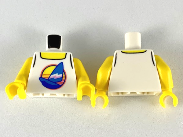Lego New Yellow Minifigure Utensil Swim Ring Floatie Duck Inflatable Piece 