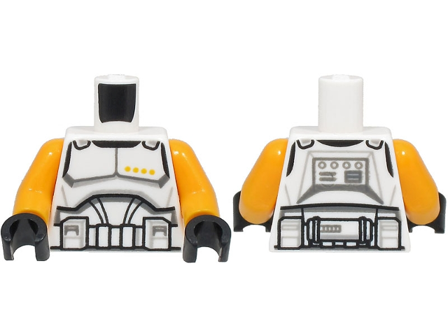 Figurka LEGO Uniforma velitele clone tropperů zepředu