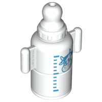 Duplo Utensil Baby Bottle with Cow and Scale Lines Pattern