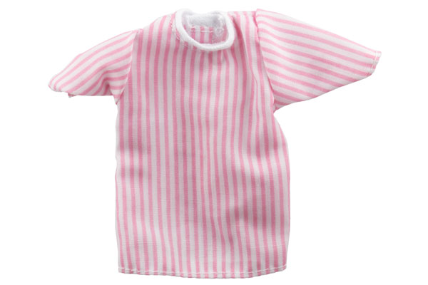 Duplo, Doll Cloth Nightdress with Pink Stripes Pattern, no Trim