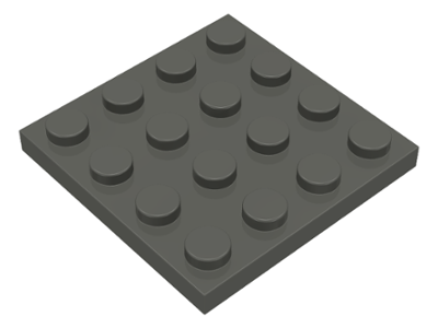 Light bluish gray 1 X Lego 3031 Plate 4 x 4