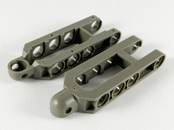 Technic, Steering Arm 6.5 x 2 with Tow Ball Socket Rounded, Un-Chamfered