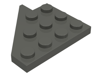 10 NEW LEGO Wedge Plate 4 x 2 Left Light Bluish Gray