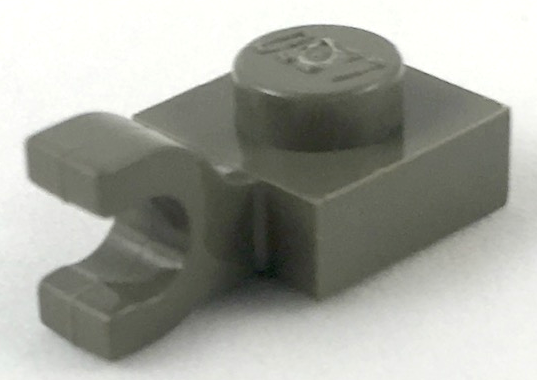 8x Tile Modified Plate Clip Hook 1x1 Black/Black 15712 New Lego 