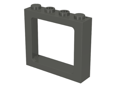 LEGO 6016 Bar 1 x 4 x 3 Window x2