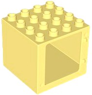 Duplo Door / Window Frame 4 x 4 x 3 Thin Top