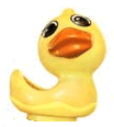 Primo Animal Duck Looking Right with Orange Beak