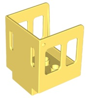 Duplo, Train Steam Engine Cabin 3 x 3 x 3 1/2