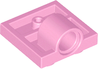 Plate, Modified 2 x 2 with Pin Hole - Full Cross Support Underneath