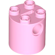 Brick, Round 2 x 2 x 2 Robot Body with Bottom Axle Holder (x Shape / + Orientation)