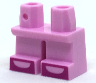 Legs Short with Magenta Shoe Tips with Open Toes Pattern