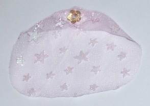 Belville Cloth Bed Veil - Medium with Sparkly Stars Pattern