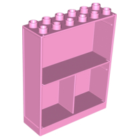 Duplo Wall 2 x 6 x 6 with 3 Cupboards