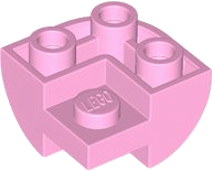 Slope, Curved, Inverted 2 x 2 Corner with Recessed Stud