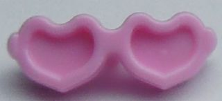 LEGO part Friends Accessories Glasses, Heart Shaped with Small Pin 93080k