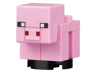 Figurka LEGO Minecraft prase zepředu