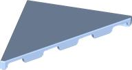 Tile, Modified 4 x 4 Wedge Triangular