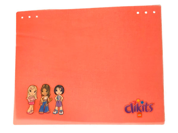 Clikits Plastic, Playmat 45 x 57 with Clikits Logo and Heart, Daisy, and Star Characters Pattern (Stickers) - Set 7513