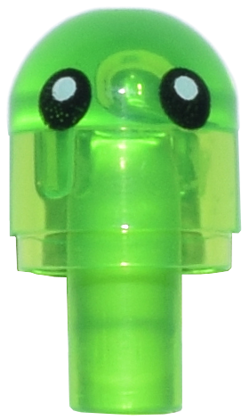 Bar with Light Cover (Bulb) / Bionicle Barraki Eye with Black Eyes Pattern (Z-Blob)