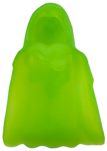 Minifigure Cape Flexible Rubber, Billowing with Hood