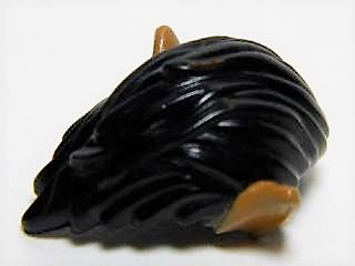 Minifigure, Hair Long and Combed Back with Medium Nougat Pointed Ears Pattern