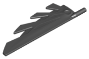 neu 6 x 11091 LEGO Flügel 9L mit stilisierten Federn schwarz