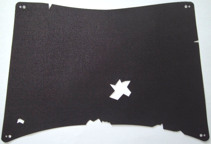 Cloth Sail 31 x 20 1/2 with 2 Tattered Holes