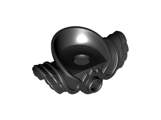 Minifigure Armor Shoulder Pads with Neck Protection, Front Stud and 2 Back Studs