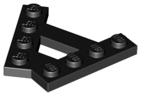 8 x Lego 15706 plate form from Wedge Flat from SHAPE NEW NEW Black, Black