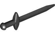 Minifigure, Weapon Sword, Greatsword Pointed with Thick Crossguard