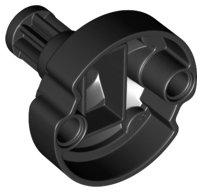 Technic, Gear 8 Tooth with Pin Holes and Ninjago Flywheel Socket - Short Shaft