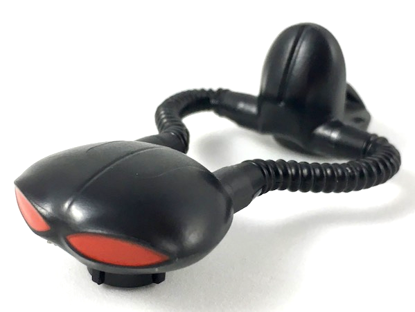 Minifigure, Head, Modified Manta with Air Tank, Tubes and Red Eyes Pattern