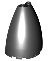 Cone Half 6 x 3 x 6 (Elliptic Paraboloid) with 2 x 1 Top