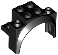 Vehicle, Mudguard 4 x 2 1/2 x 2 1/3 with Arch Round