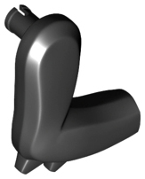 Dinosaur Leg Small (Front) with Pin and 2 Elbow Spikes - Right