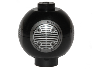 Brick, Round 2 x 2 Sphere with Stud / Robot Body with SW BB-9E Droid Pattern