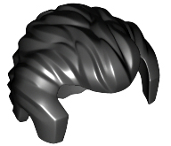 Minifigure, Hair Short Swept Back with Sideburns and Widow's Peak