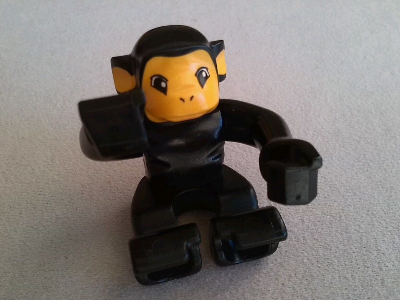 Duplo Monkey with Squared Eyes Pattern