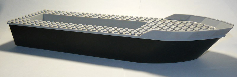 Boat, Hull Unitary 41 x 12 x 5 with Light Bluish Gray Top