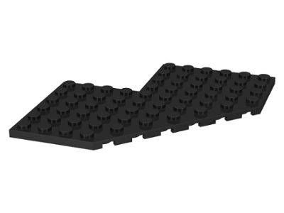 Plate 8 x 8 Cut Corner Black 10 NEW LEGO Wedge 