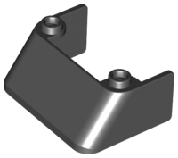 Windscreen 3 x 4 x 1 1/3 with 2 Studs on Top