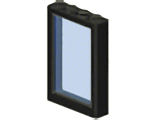 Window 1 x 4 x 5 with Trans-Light Blue Glass (2493 / 2494)