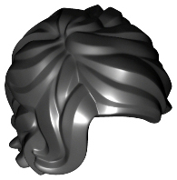 Minifigure, Hair Mid-Length Tousled with Side Part