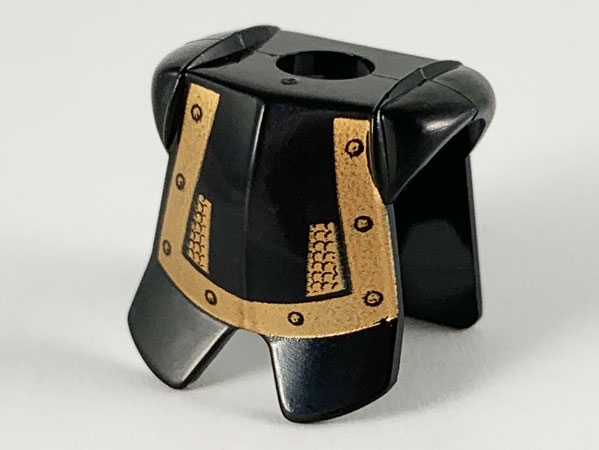 Minifigure Armor Breastplate with Leg Protection with Karzon Copper Studs and Chain Mail Pattern