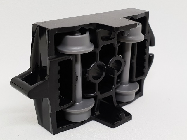 Vehicle, Base 4 x 5 Roller Coaster Car with Dark Bluish Gray Wheels (26021 / 24869)