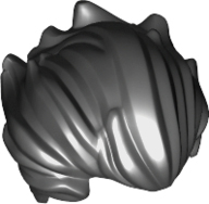 Minifigure, Hair Bushy Swept Back