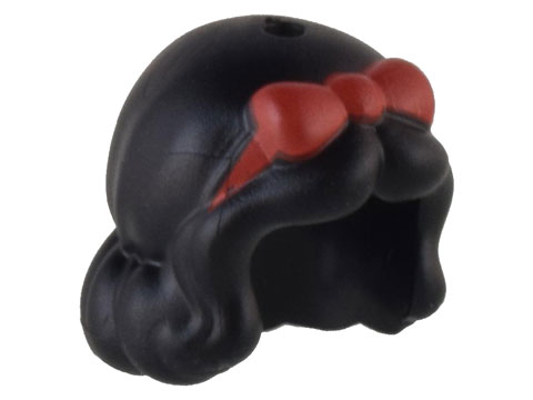 Mini Doll, Hair Friends Short with Curls with Red Bow Pattern